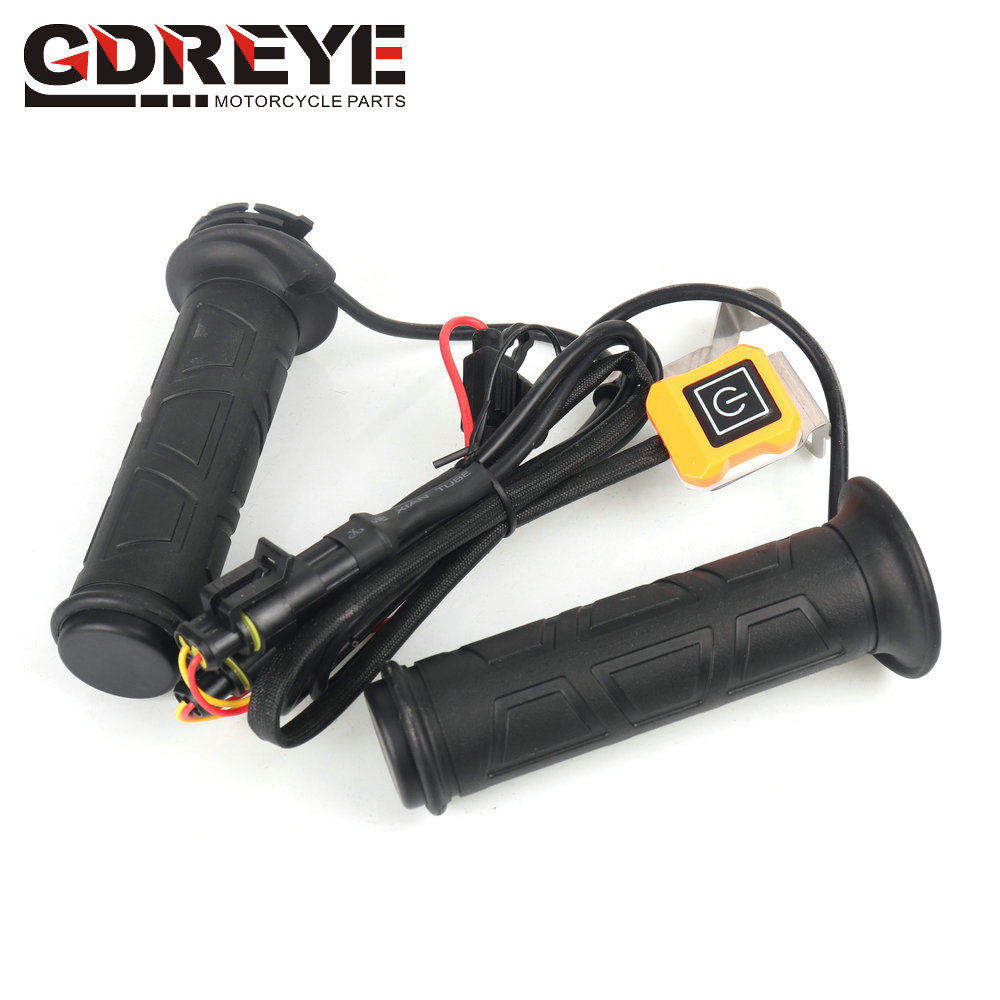 1 par motocicleta aquecida ape - Handlebar Grip Heated avaliação e preço