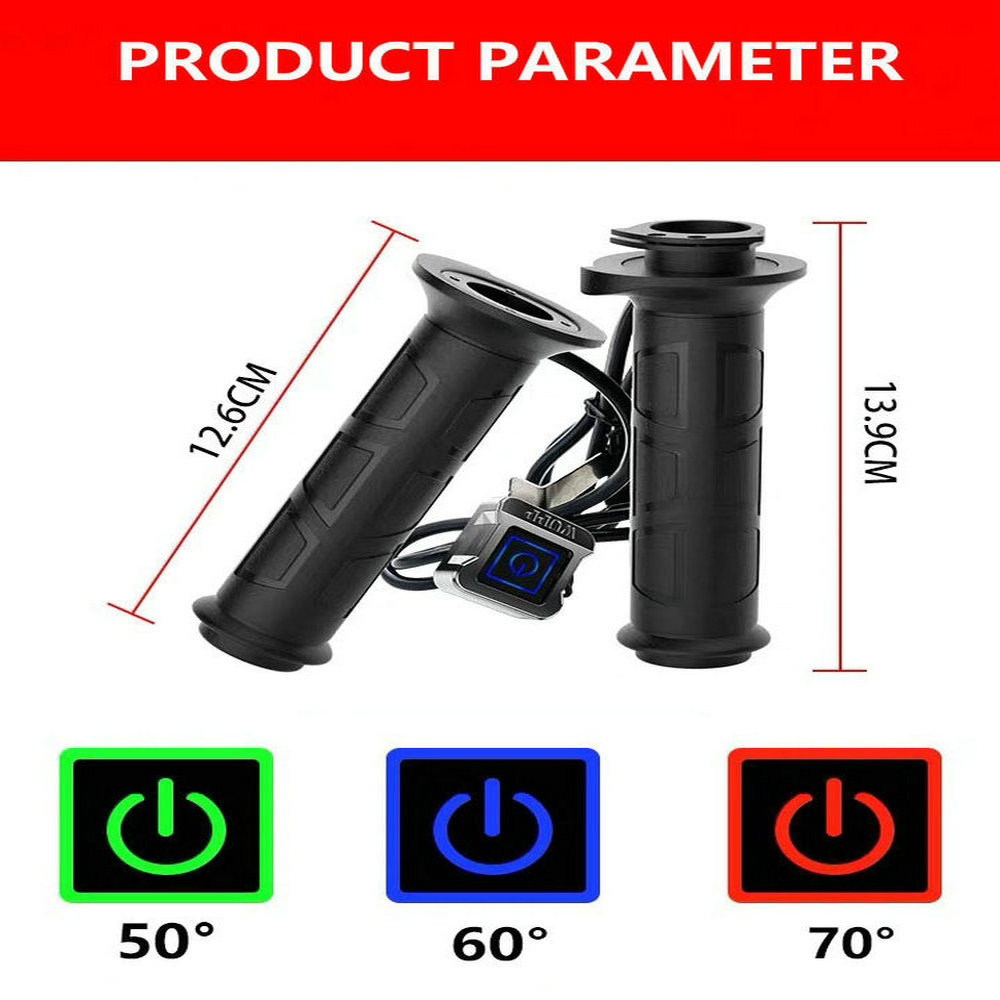 1 par motocicleta aquecida ape - Handlebar Grip Heated avaliação e preço
